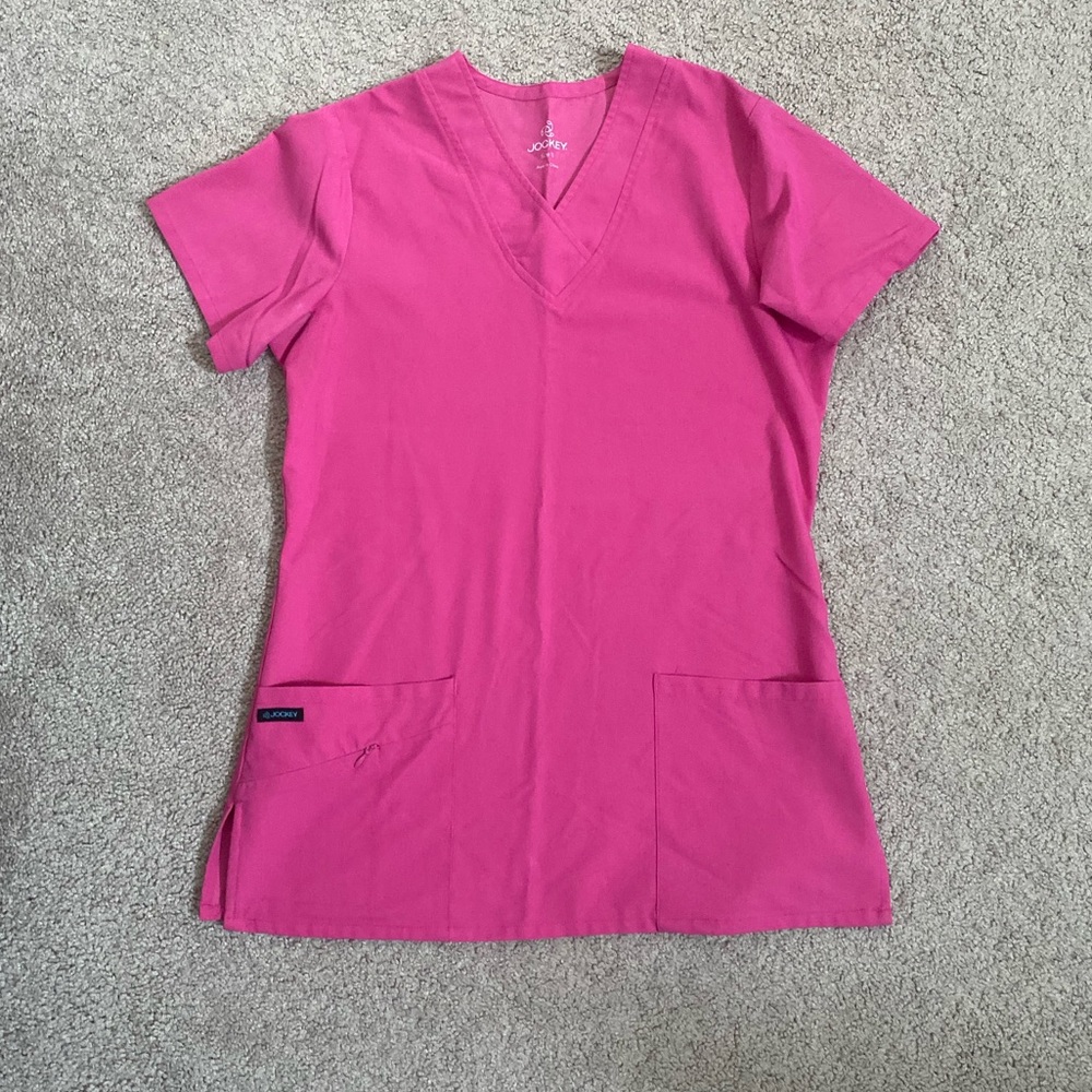 Jockey Pink Scrub Top!
